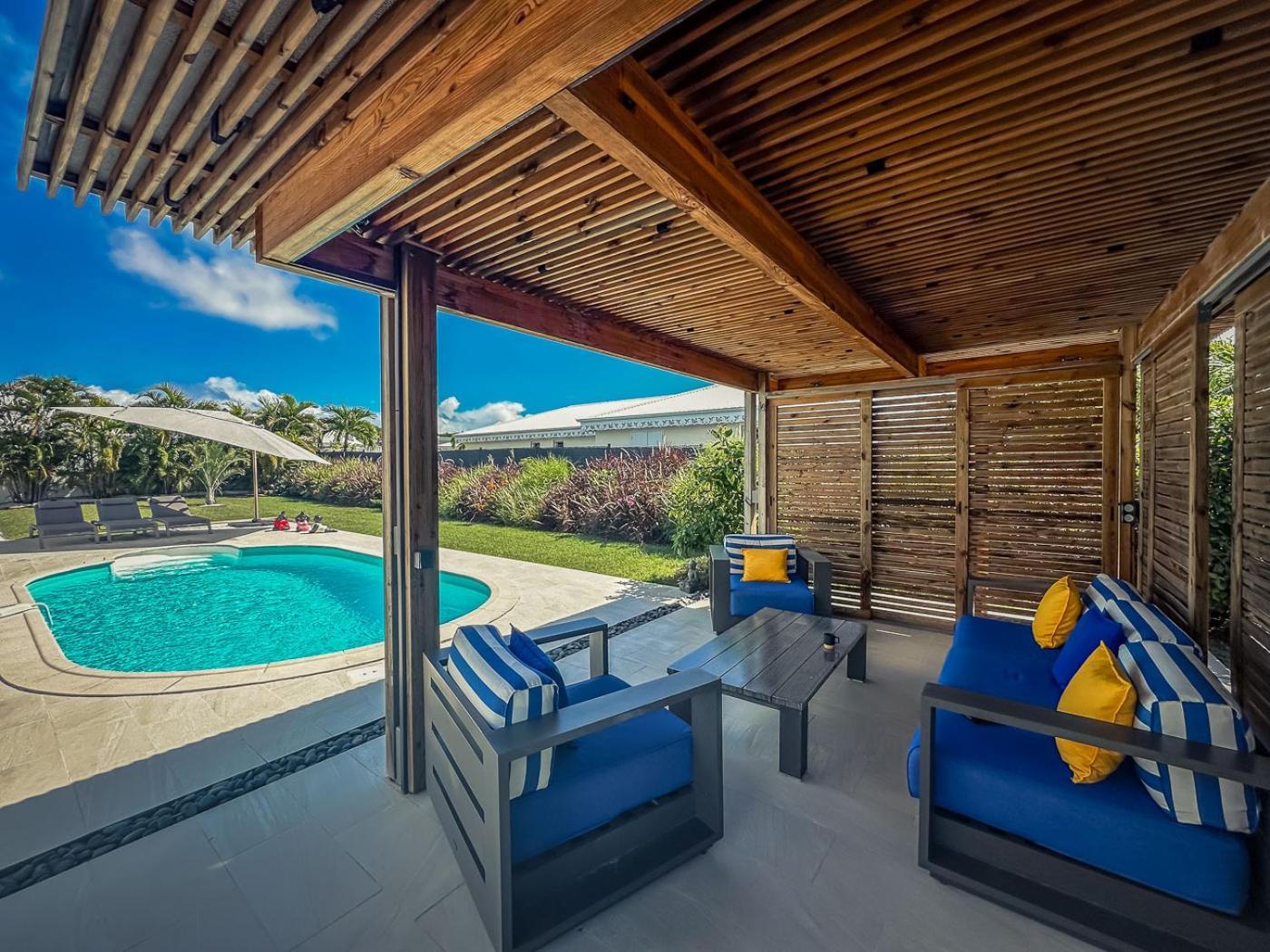 Villa Nomilou Beach Avec Acces Direct Plage Saint-Francois  Luaran gambar